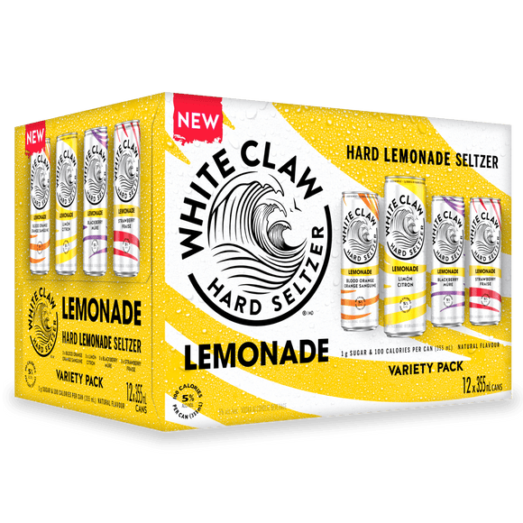 WHITE CLAW LEMONADE VARIETY 12 PACK