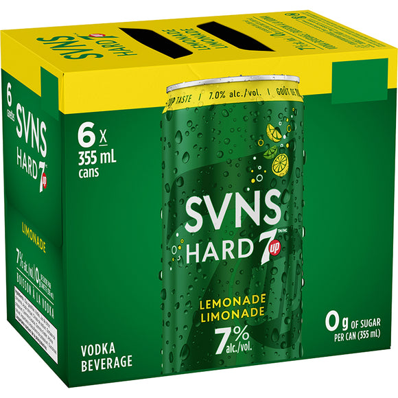 SVNS HARD 7UP LEMONADE 6 CANS 355ML