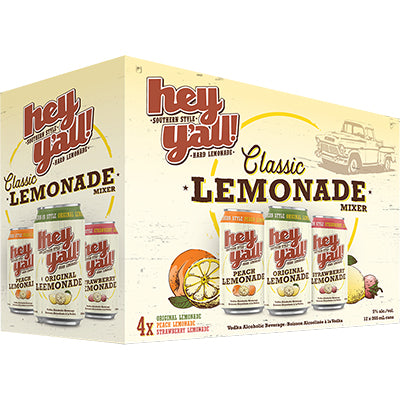 HEY Y'ALL LEMONADE MIXER PACK 12 CANS
