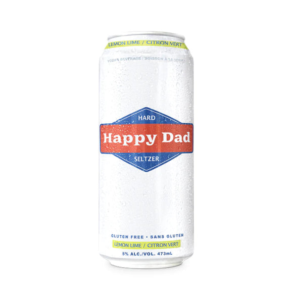 HAPPY DAD HARD SELTZER LEMON LIME 473 ML