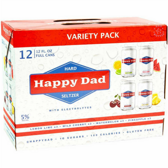 HAPPY DAD HARD SELTZER VARIETY PACK 12 CANS