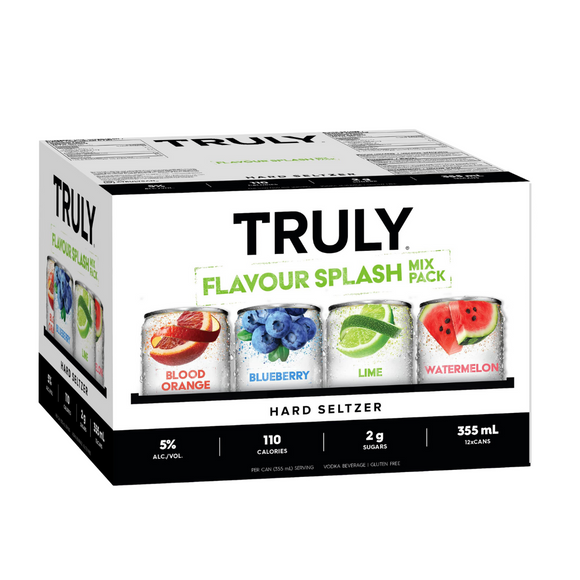 TRULY FLAVOUR SPLASH MIX 12PK