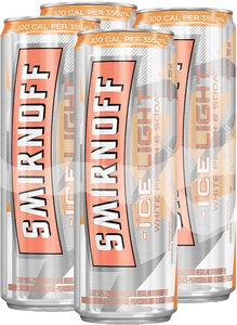 SMIRNOFF ICE LIGHT WHITE PEACH 4 CANS