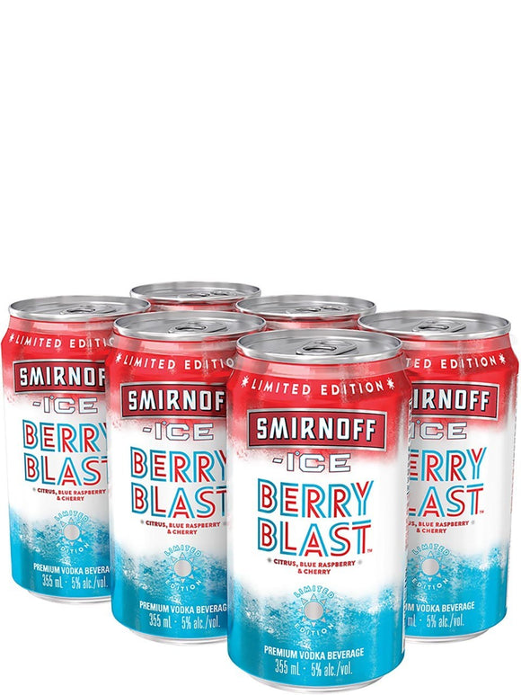 SMIRNOFF ICE BERRY BLAST 6CANS