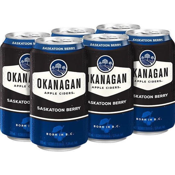 OKANAGAN CIDER SASKATOON BERRY 6 CANS