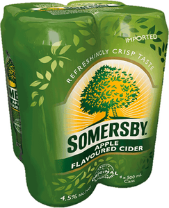 SOMERSBY APPLE CIDER 4 X 500ML