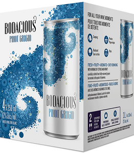 BODACIOUS PINOT GRIGIO 4 CANS