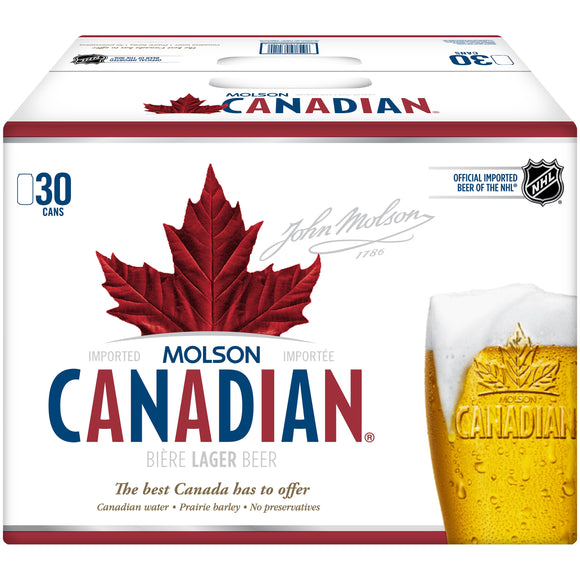 Molson Canadian 30 Can Ctn 355ML