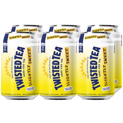 TWISTED TEA SLIGHTLY SWEET 6 CANS