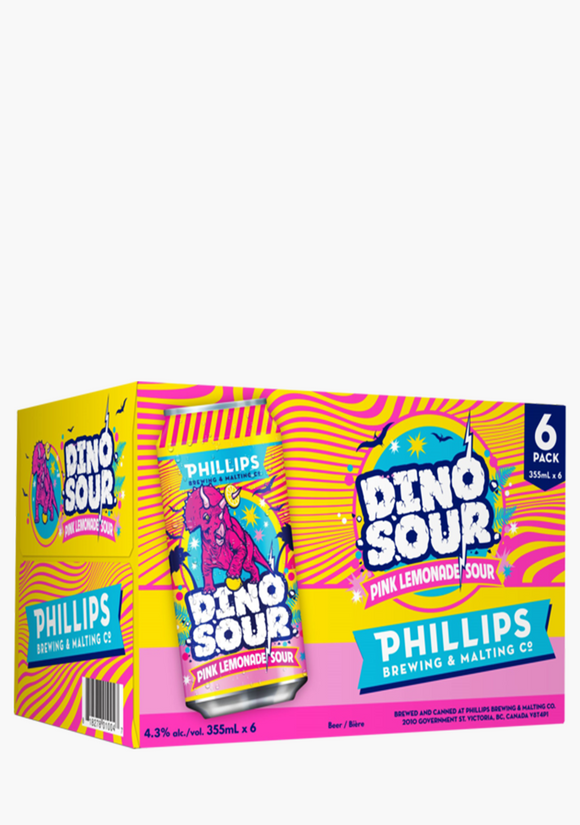 PHILLIPS DINOSOUR PINK LEMONADE 6 CANS