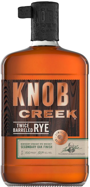 KNOB CREEK TWICE BARRELED RYE 750 ML