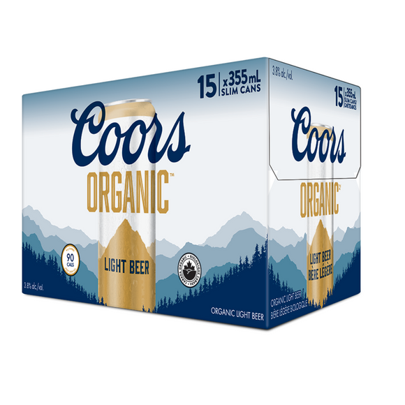 COORS ORGANIC, 355ML 15UC CAN
