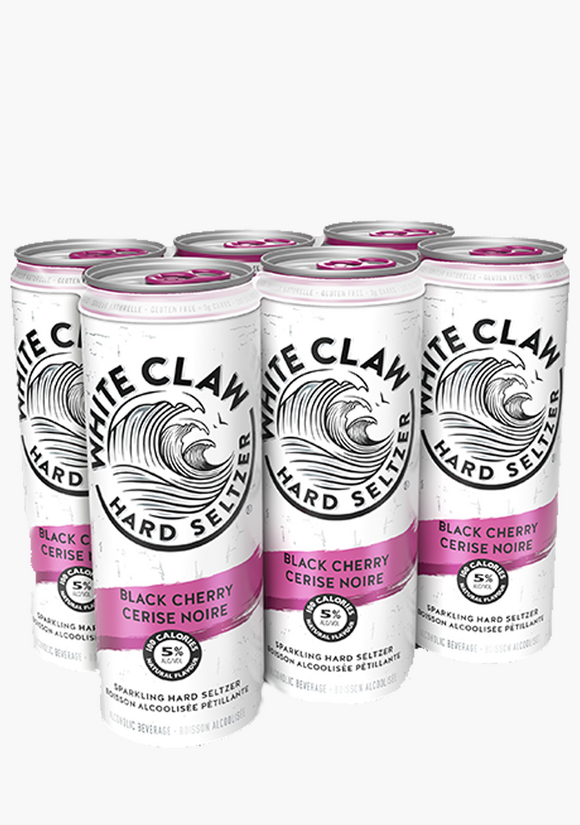 WHITE CLAW BLACK CHERRY 6 PACK