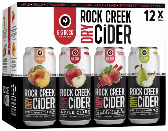 ROCK CREEK CIDER VARIETY 12 CAN 355 ML