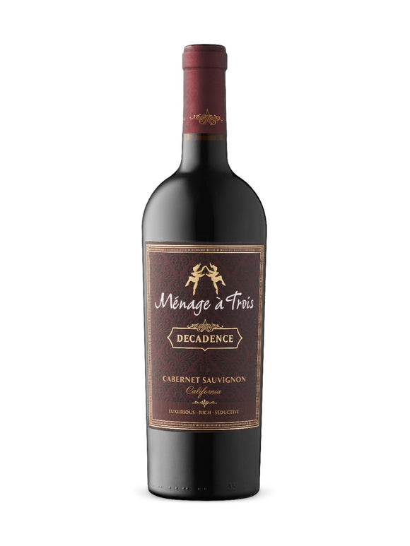 MENAGE A TROIS DECADENCE CABERNET SAUVIGNON 750 ML