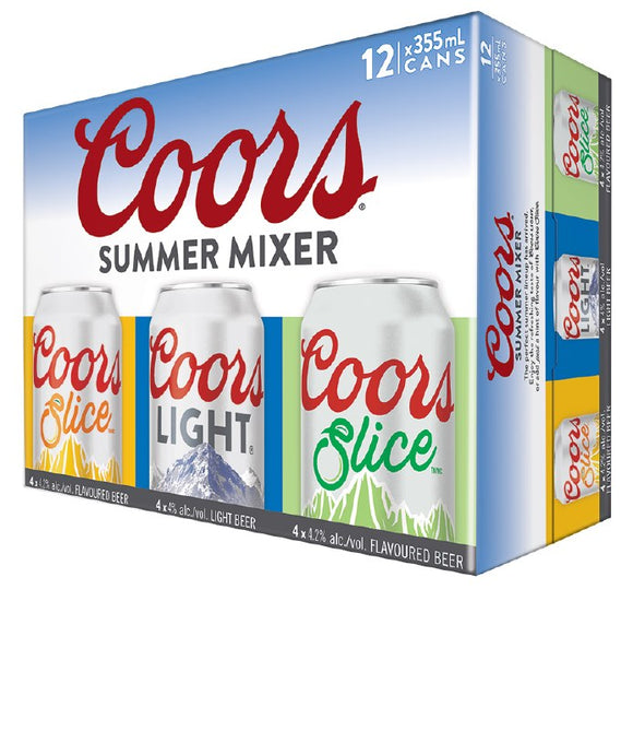 COORS SUMMER MIX 12 CAN 355 ML