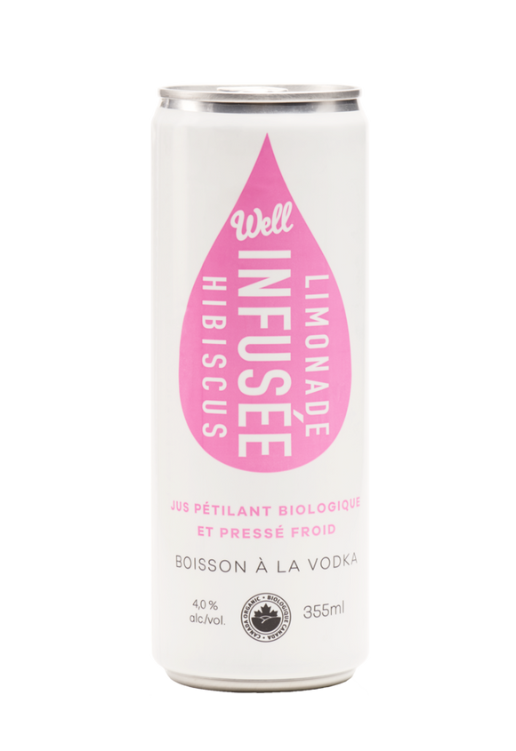 WELL JUICE VODKA LEMONADE HIBISCUS SINGLE CAN 355 ML