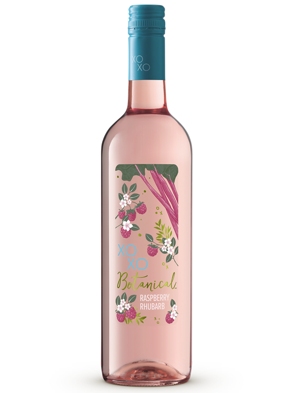 XOXO BOTANICALS RASPBERRY RHUBARB 750 ML